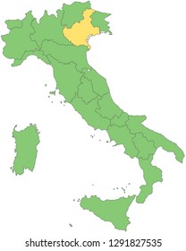 Italy - Map of Italy (high detailed)