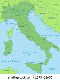 Italy - Map of Italy (high detailed)