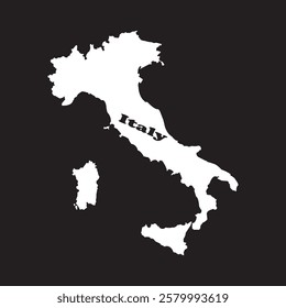 italy map icon vector illustration simple design