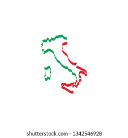 italy map icon vector symbol 