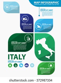 italy map infographic
