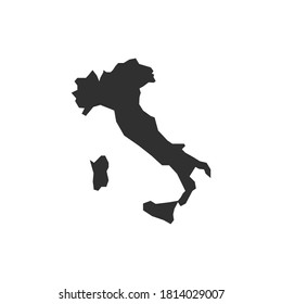 Italy map isolated on white background. Italy icon. Vector illustration