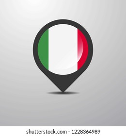 Italy Map Pin