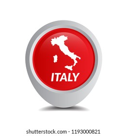 italy map and map pointer