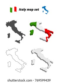 italy map set