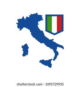 Italy map symbol