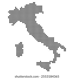 Italy map symbol shape, travel web flat concept icon web vector illustration .