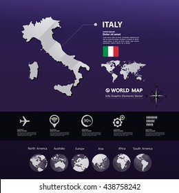 Italy Map vector