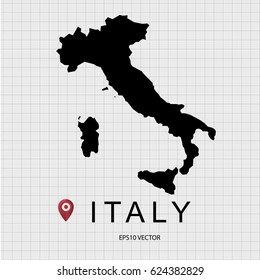 italy map vector