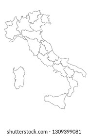 Italy Map Vector Illustration Country Maps Stock Vector (Royalty Free ...