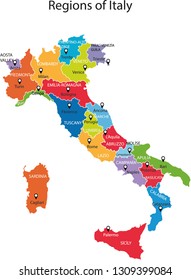mapa italico ilustración vectorial, mapa italy, mapas del país, mapas

