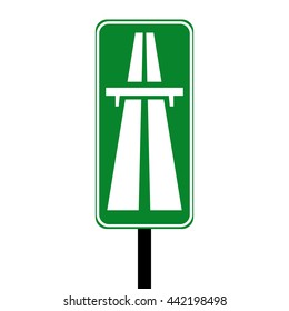 Italy Motorway Road Sign