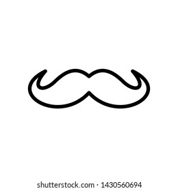 Italy mustache icon simple illustration vector icon for web.