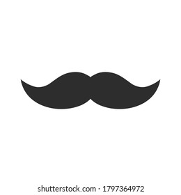 Icono de bigote en Italia. Ilustración simple del ícono vector bigote italia para web