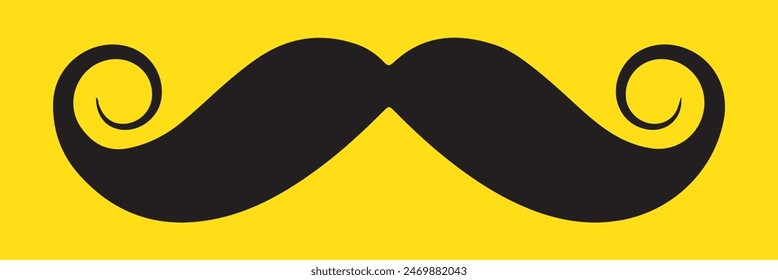 Italy mustache icon. Simple illustration of italy mustache vector icon for web