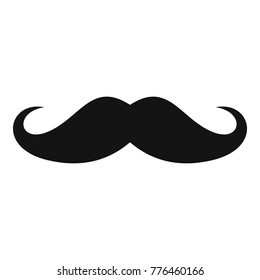 Icono de bigote en Italia. Icono vectorial de bigote cursi para web