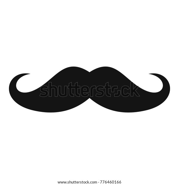 イタリアの口ひげのアイコン ウェブ用のイタリアの口ひげのベクター画像アイコンの簡単なイラスト のベクター画像素材 ロイヤリティフリー