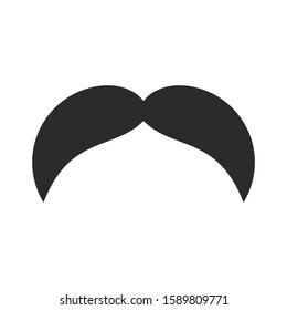 Italy mustache icon vector sign isolated for graphic and web design. Italy mustache symbol template color editable on white background, Thin linear graphic Eps10.