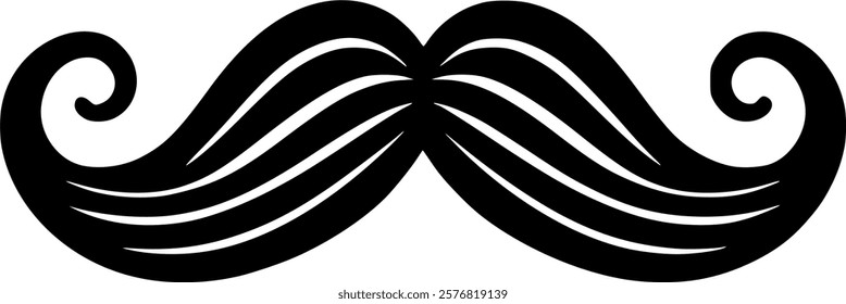 Italy mustache sign, symbol, vector, art