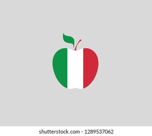 Italy national flag apple symbol shape decoration