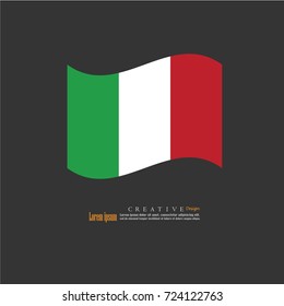 Imagen de fondo de la bandera nacional italiana.ilustración vectorial.