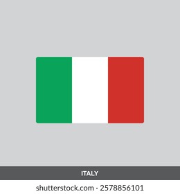 Italy national flag vector design