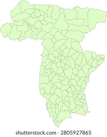 Italy none Udine Vector map with communes