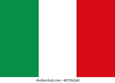 Italy official flag,  stylish vector illustration