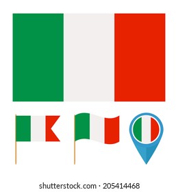Italy. pattern for decoration, decoration and design. flag from the same series
