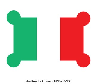 Italy puzzle piece flag  background vector graphic. 