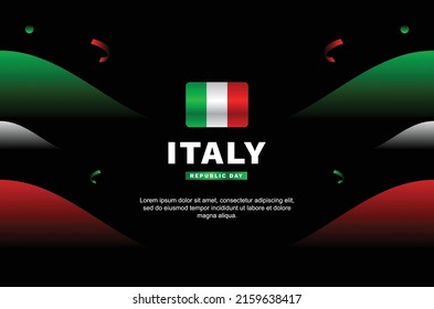 Italy Republic day event background