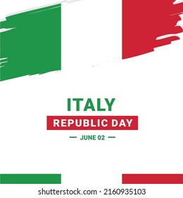 Italy Republic Day. Vector Illustration. The illustration is suitable for banners, flyers, stickers, cards, etc.