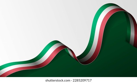 Italy ribbon flag background. Element of impact for the use you want to make of it.