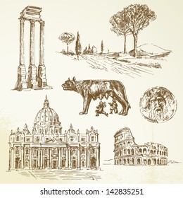 Italy, Rome - drawing