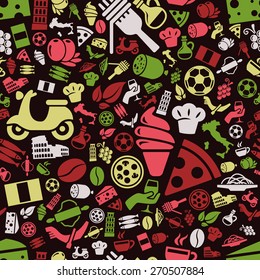 italy seamless pattern