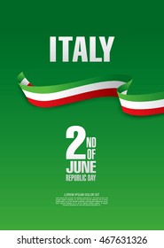 Italy. Second of June. Republic day