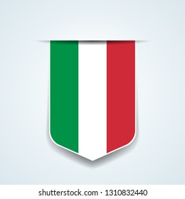 Italy shield sign illustration