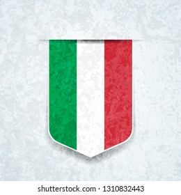 Italy shield sign illustration