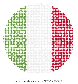 Italy Silhouette Pixelated pattern map illustration
