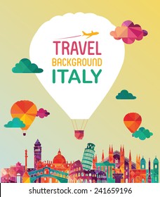 Italy skyline. Vector illustration