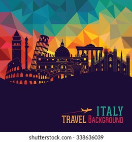 Italy skyline. Vector illustration