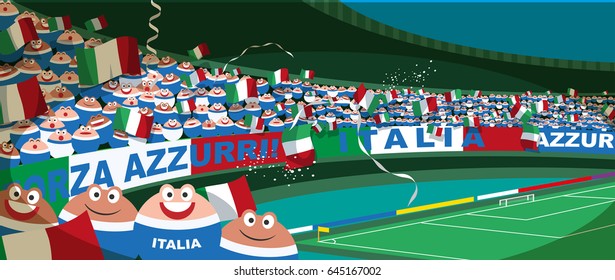 Italy Soccer fans