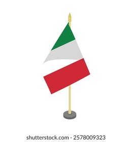 italy table flag vector design illustration