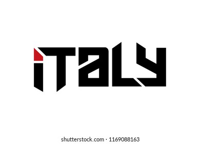 Italy typography design vector, for t-shirt, poster and other uses