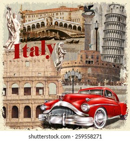 Italy Vintage Poster.