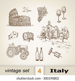 Italy. vintage set