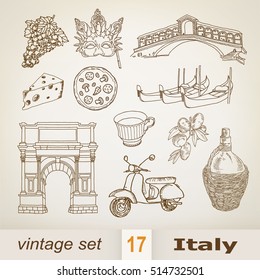 Italy. Vintage set