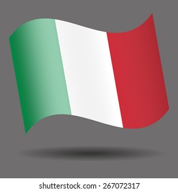 Italy waving flag