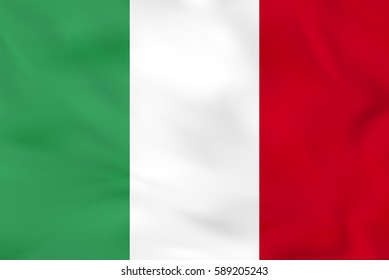 Italy waving flag. Italy national flag background texture. Vector illustration.