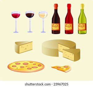 italy wine and cheese